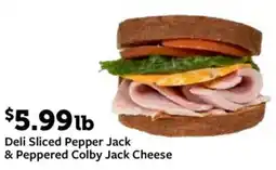 Fareway Deli Sliced Pepper Jack & Peppered Colby Jack Cheese offer