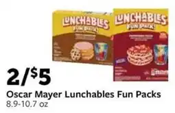 Fareway Oscar Mayer Lunchables Fun Packs offer