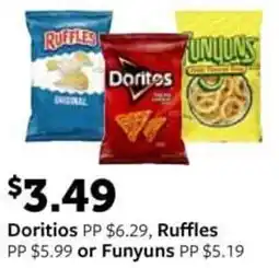 Fareway Doritos, ruffles or funyuns offer