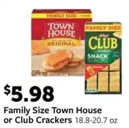 Fareway Family Size Town House or Club Crackers offer