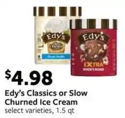 Fareway Edy's classics or slow churned ice cream offer