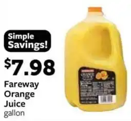 Fareway Fareway Orange Juice offer