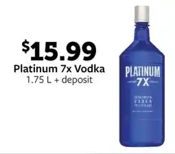 Fareway Platinum 7x Vodka offer