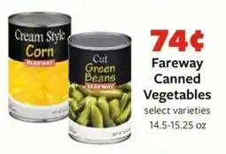 Fareway Fareway Canned Vegetables offer
