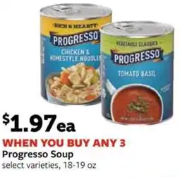 Fareway Progresso soup offer