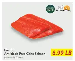 Fresh Thyme Pier 33 Antibiotic Free Coho Salmon offer