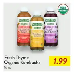 Fresh Thyme Fresh Thyme Organic Kombucha offer