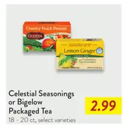 Fresh Thyme Celestial Seasonings Packaged Tea offer