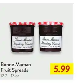 Fresh Thyme Bonne Maman Fruit Spreads offer