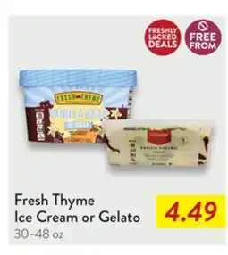Fresh Thyme Fresh Thyme Ice Cream or Gelato offer