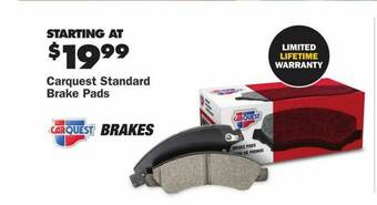 Advance Auto Parts Carquest Standard Brake Pads offer