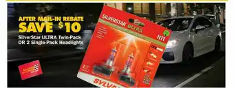 Advance Auto Parts Silverstar Ultra Twin-pack Or 2 Single-pack Headlights offer