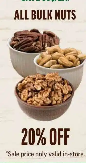 Central Market All Bulk Nuts offer