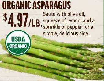 Central Market Organic Asparagus offer