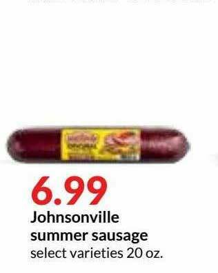 Hy-Vee Johnsonville Summer Sausage offer