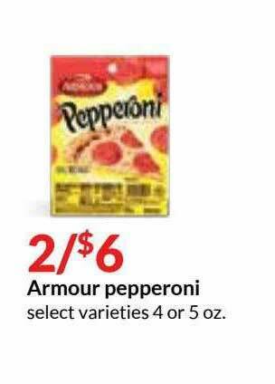 Hy-Vee Armour Pepperoni offer