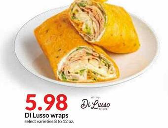 Hy-Vee Di Lusso Wraps offer