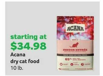 Pet Supplies Plus Acana Dry Cat Food offer