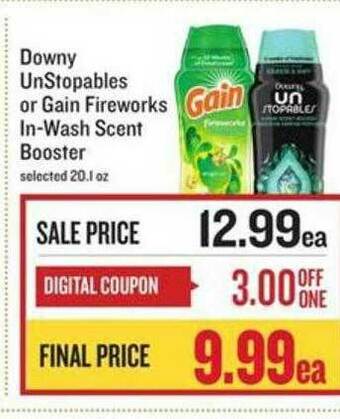 Lowes Foods Downy Unstopables Or Gain Fireworks In-wash Scent Booster offer