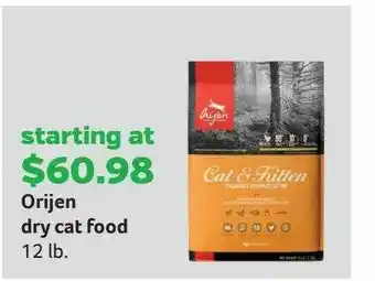 Pet Supplies Plus Orijen Dry Cat Food offer