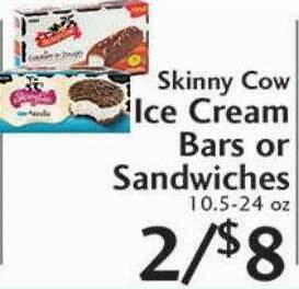 Sunset Foods Skinny Cow Ice Cream Bars Or Sandwiches offer