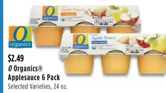 O Organics Applesauce 6 Pack