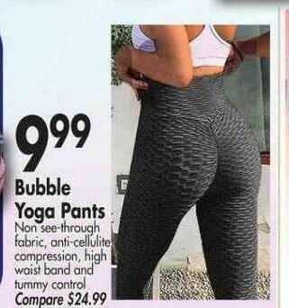 Ocean State Job Lot Bubble Yoga Pants offer