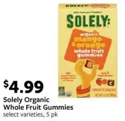 Fareway Solely Organic Whole Fruit Gummies offer