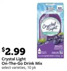 Fareway Crystal Light On-The-Go Drink Mix offer