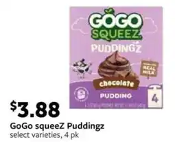 Fareway GoGo squeeZ Puddingz offer