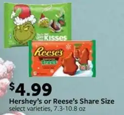 Fareway Hershey's or Reese's Share Size offer