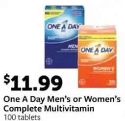 Fareway One A Day Men's or Women's Complete Multivitamin offer