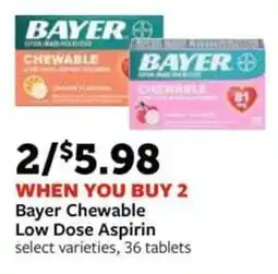 Fareway Bayer Chewable Low Dose Aspirin offer