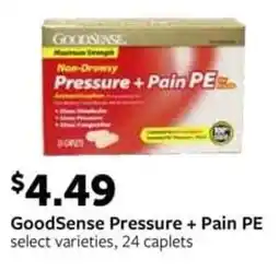 Fareway GoodSense Pressure + Pain PE offer