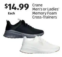 Aldi Crane Men's or Ladies' Memory Foam Cross-Trainers offer