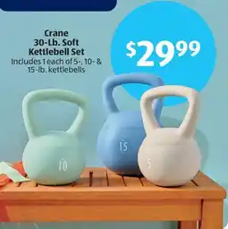 Aldi Crane 30-Lb. Soft Kettlebell Set offer