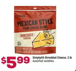 Grocery Outlet SimplyGO Shredded Cheese offer