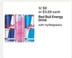 Walgreens Red Bull Energy Drink offer