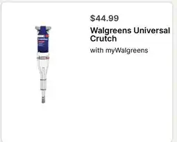 Walgreens Walgreens Universal Crutch offer