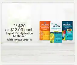 Walgreens Liquid I.V. Hydration Multiplier offer