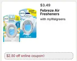 Walgreens Febreze Air Fresheners offer