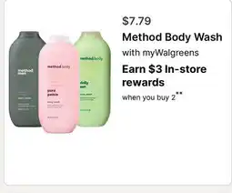Walgreens Method Body Wash offer