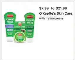 Walgreens O'Keeffe's Skin Care offer