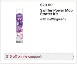 Walgreens Swiffer Power Mop Starter Kit offer