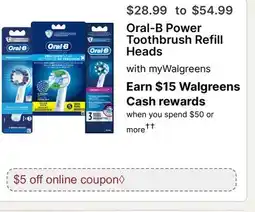 Walgreens Oral-B Power Toothbrush Refill Heads offer