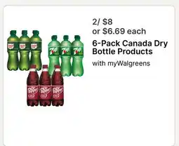 Walgreens 6-Pack Canada Dry Bottle Products offer