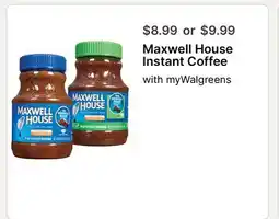 Walgreens Maxwell House Instant Coffee offer