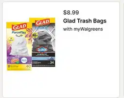 Walgreens Glad Trash Bags offer