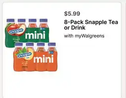 Walgreens Snapple Tea or Drink offer