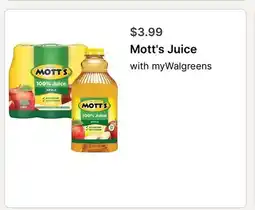 Walgreens Mott's Juice offer